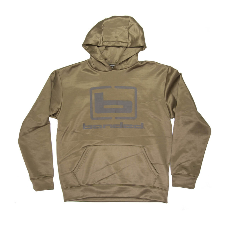 Banded Logo Hoodie in Spanish Moss Color